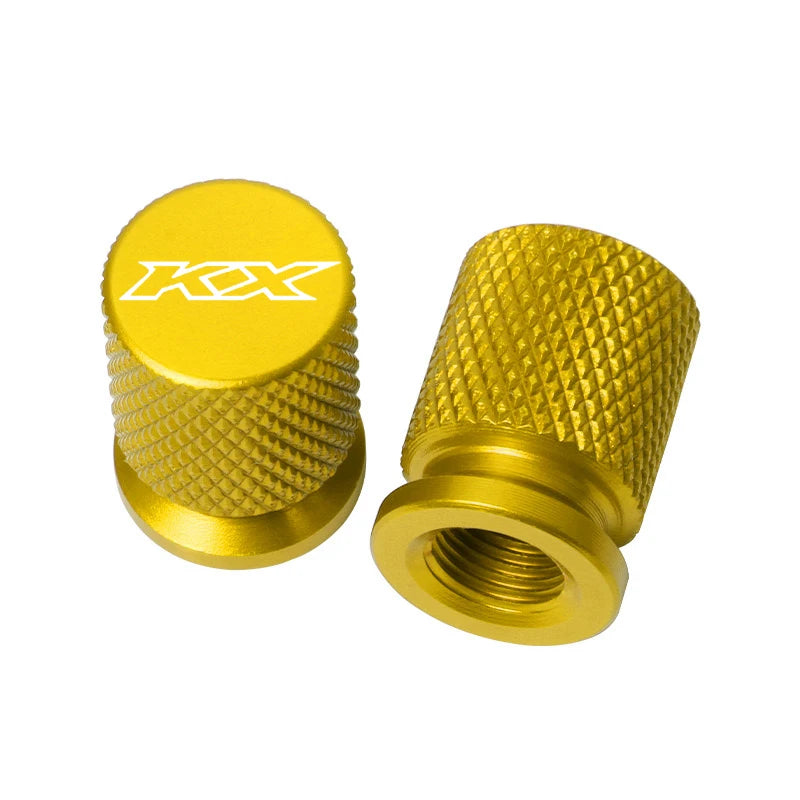 For kawasaki KX65 KX80 KX85 KX125 KX250 KX250F KX450F Motorcycle CNC Wheel Tire Valve Cover Cap Plug KX 65 80 85 125 250 450 F
