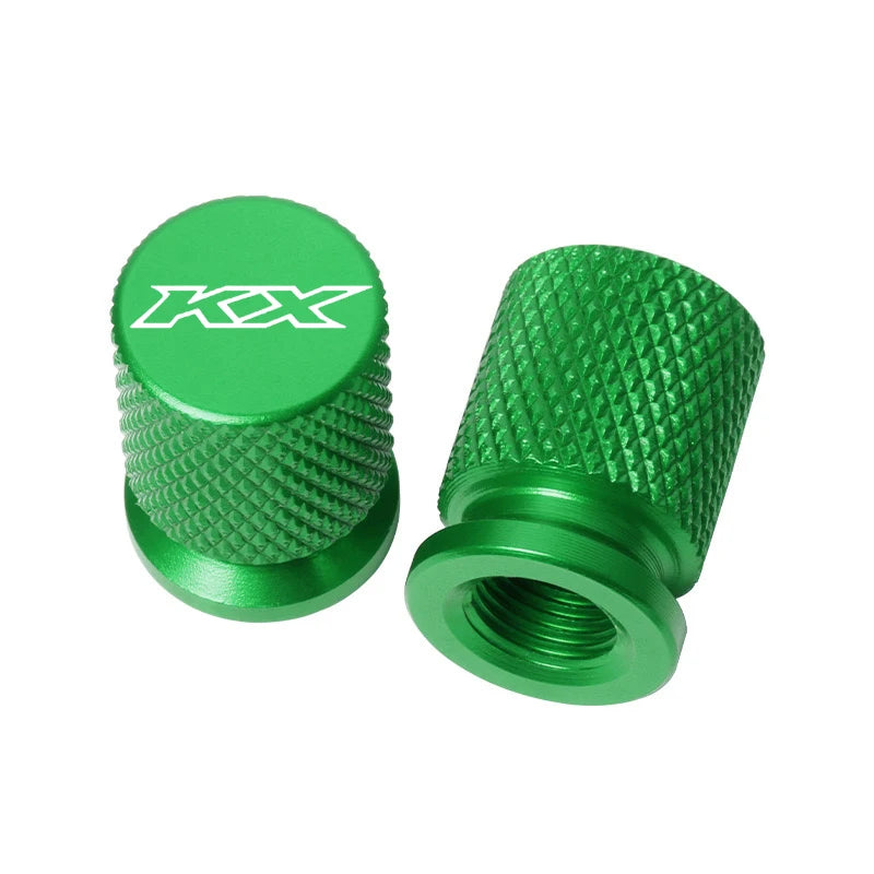 For kawasaki KX65 KX80 KX85 KX125 KX250 KX250F KX450F Motorcycle CNC Wheel Tire Valve Cover Cap Plug KX 65 80 85 125 250 450 F