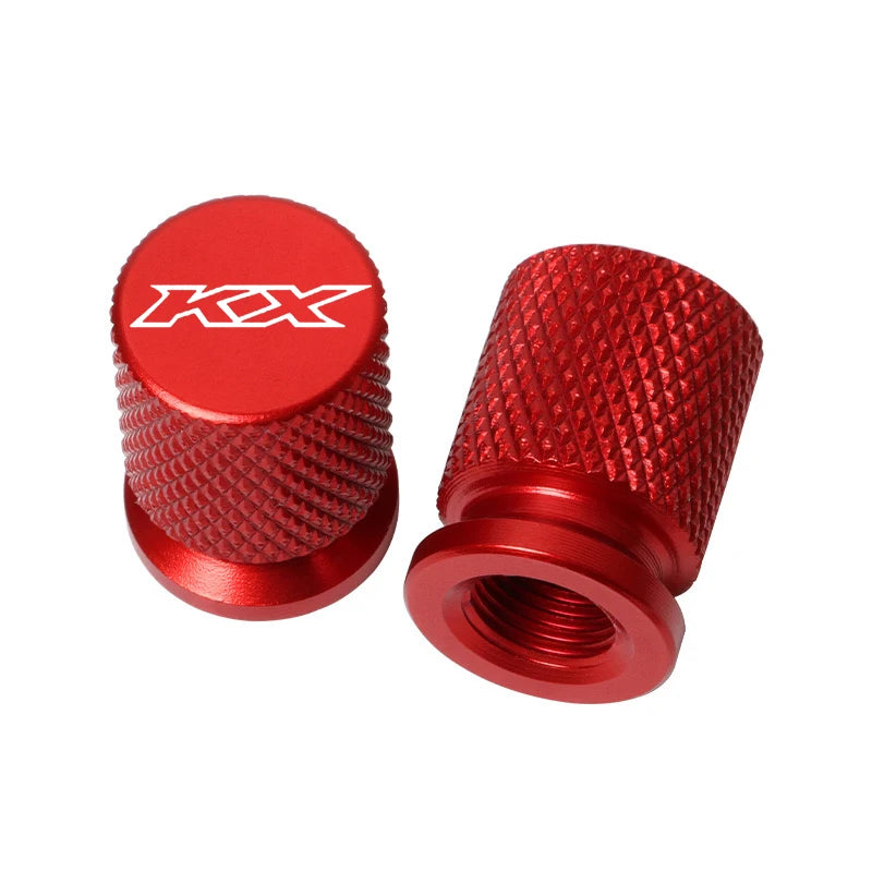 For kawasaki KX65 KX80 KX85 KX125 KX250 KX250F KX450F Motorcycle CNC Wheel Tire Valve Cover Cap Plug KX 65 80 85 125 250 450 F