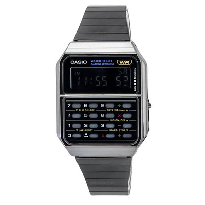 Casio Vintage Digital Calculator Stainless Steel Quartz CA-500WEGG-1B Men's Watch