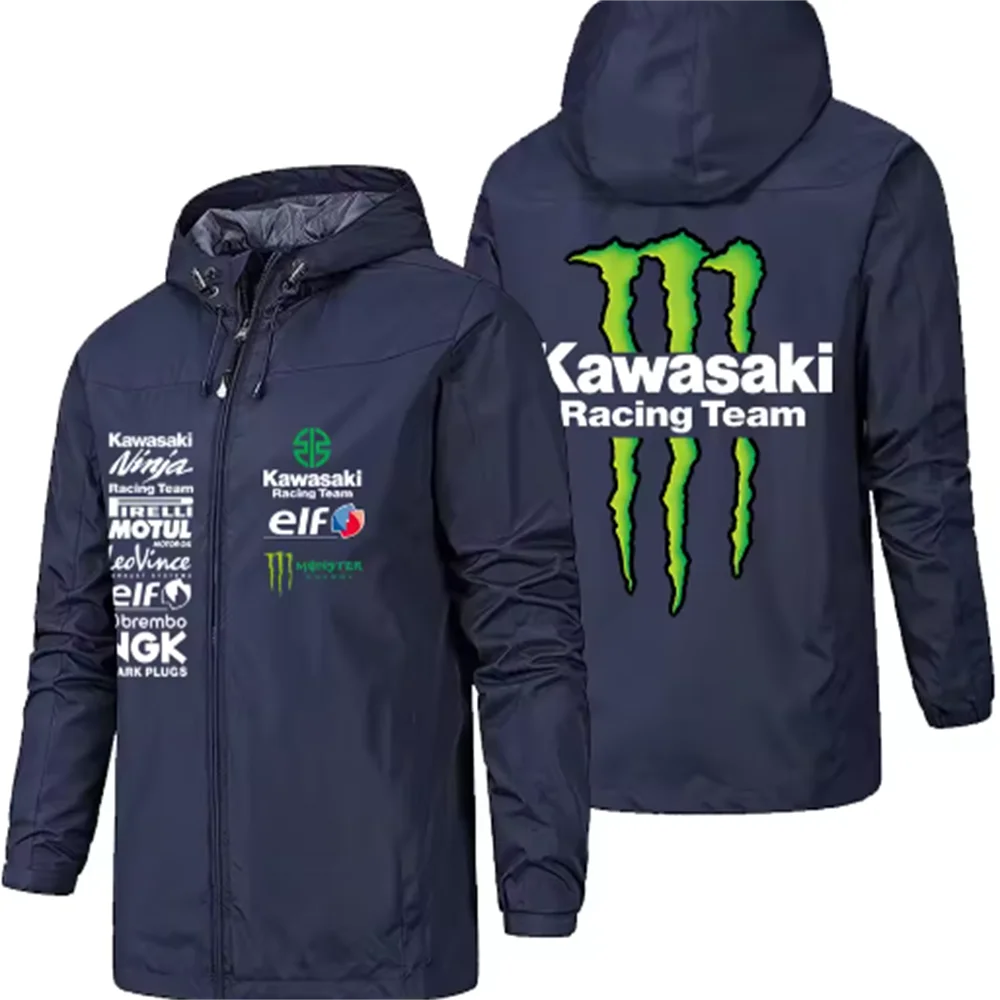 Racing team jacket - MONSTER ENERGY KAWASAKI