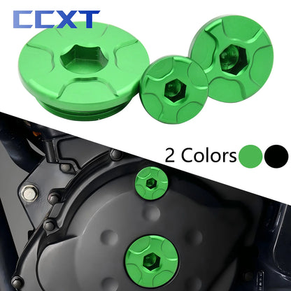 Engine Timing Cover Oil Filler Plug Crankcase Cap For Kawasaki KX250F KX450F KLX450R KX250 KX450 KX 250 450 250F 450F 450R