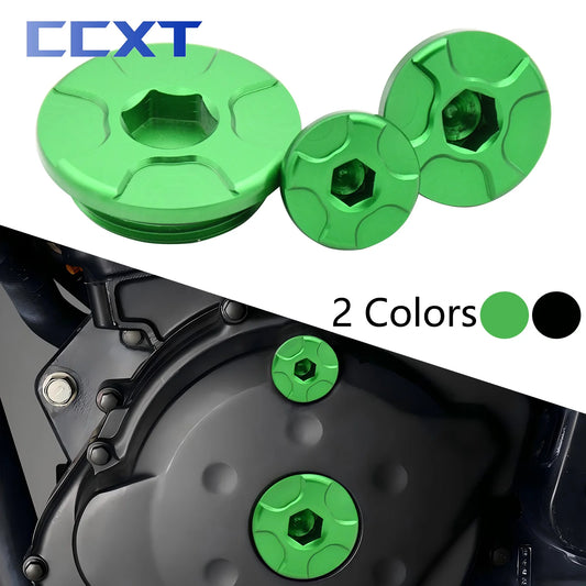 Engine Timing Cover Oil Filler Plug Crankcase Cap For Kawasaki KX250F KX450F KLX450R KX250 KX450 KX 250 450 250F 450F 450R