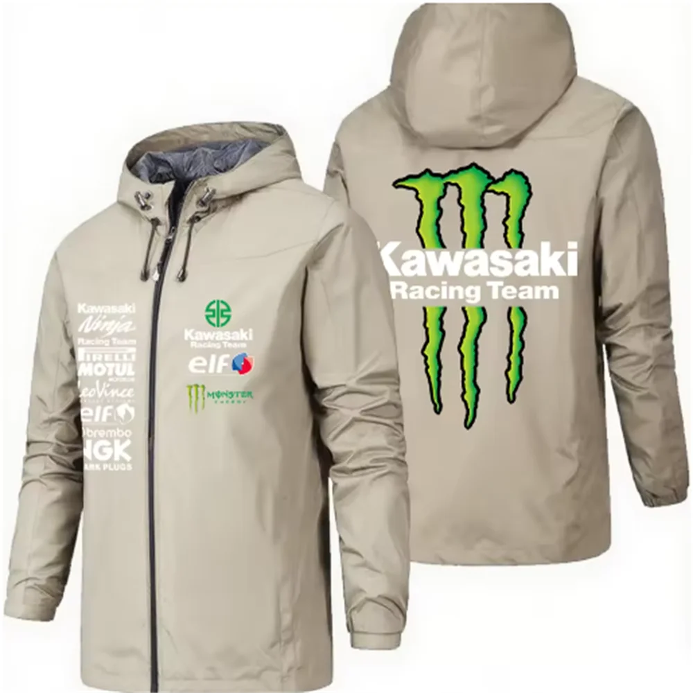 Racing team jacket - MONSTER ENERGY KAWASAKI