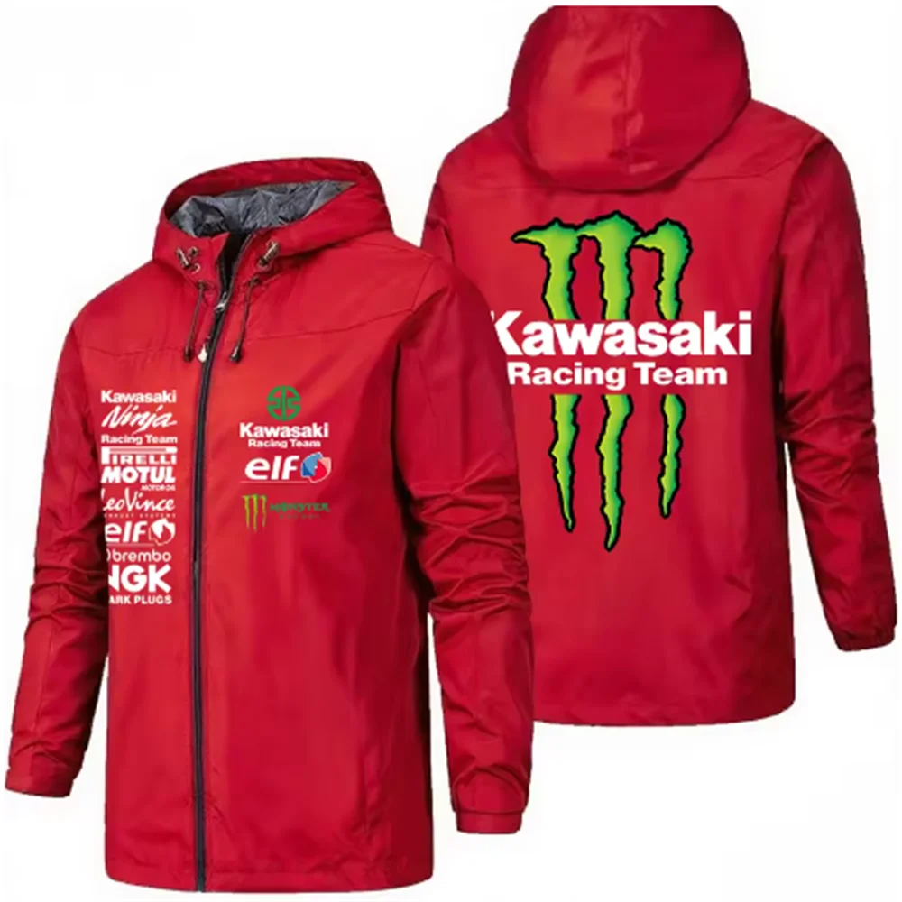 Racing team jacket - MONSTER ENERGY KAWASAKI