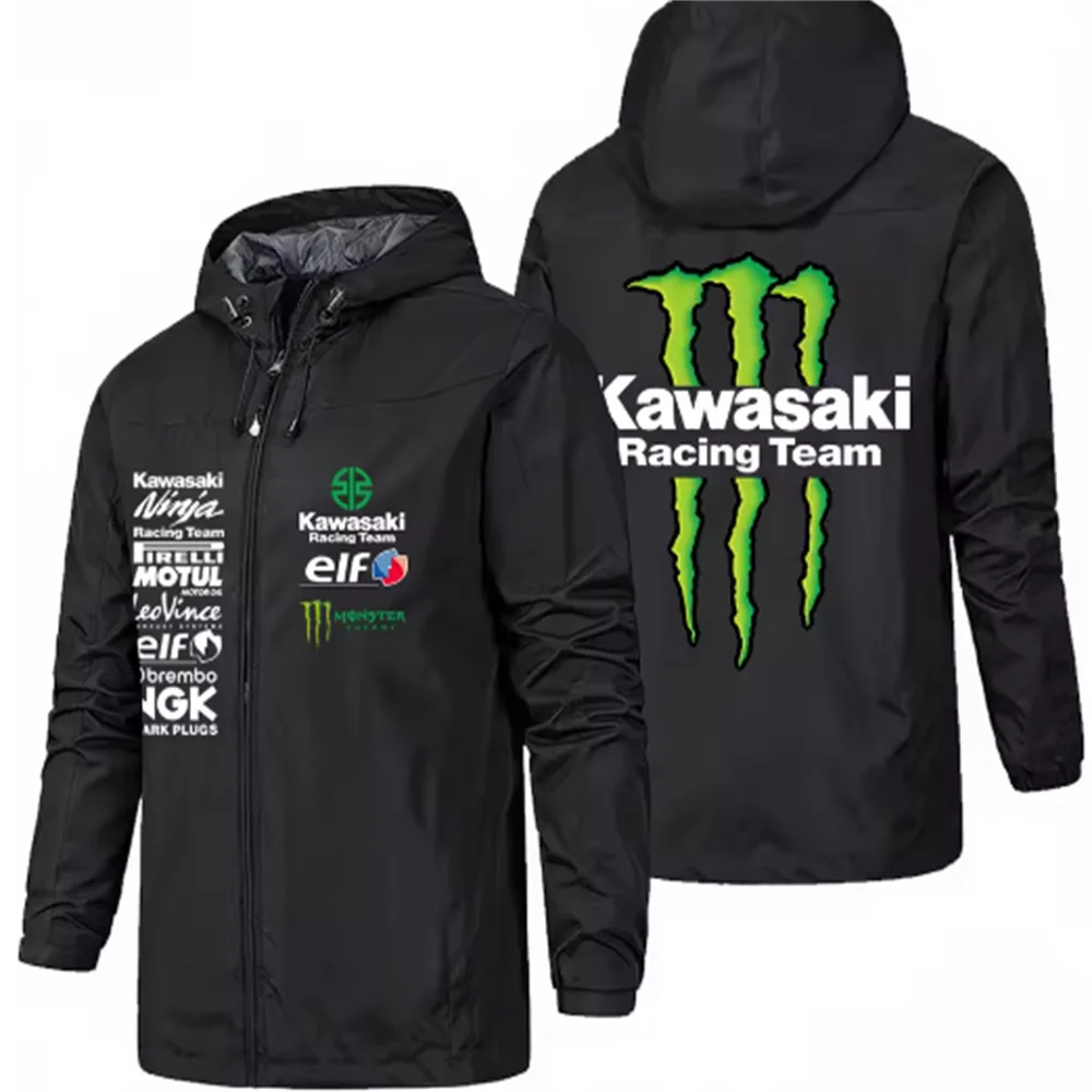 Racing team jacket - MONSTER ENERGY KAWASAKI